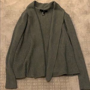 EUC Dark Gray F21 Knit Cardigan Sweater